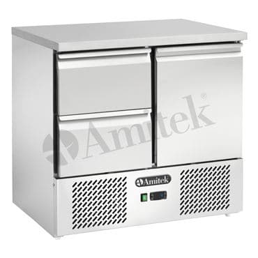 Saladette refrigerate ventilate con cassetti
