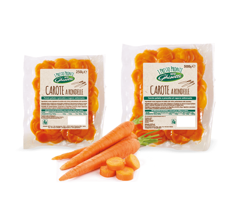 Le Carote tagliate a rondelle
