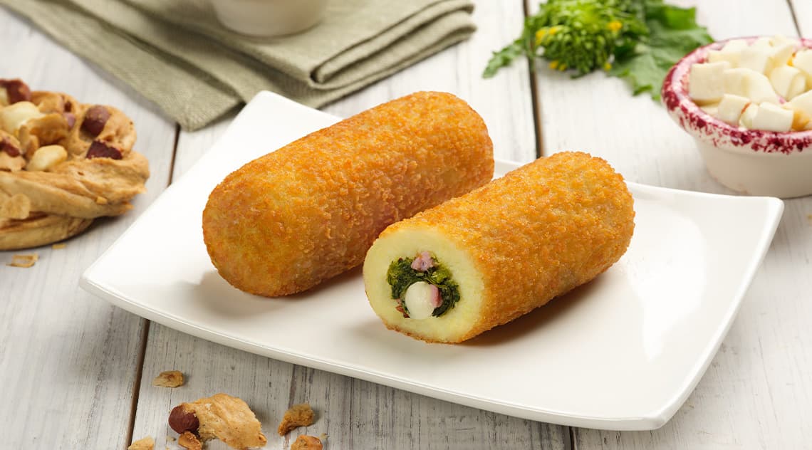 Crocchè con Salsiccia, Friarielli e Provola