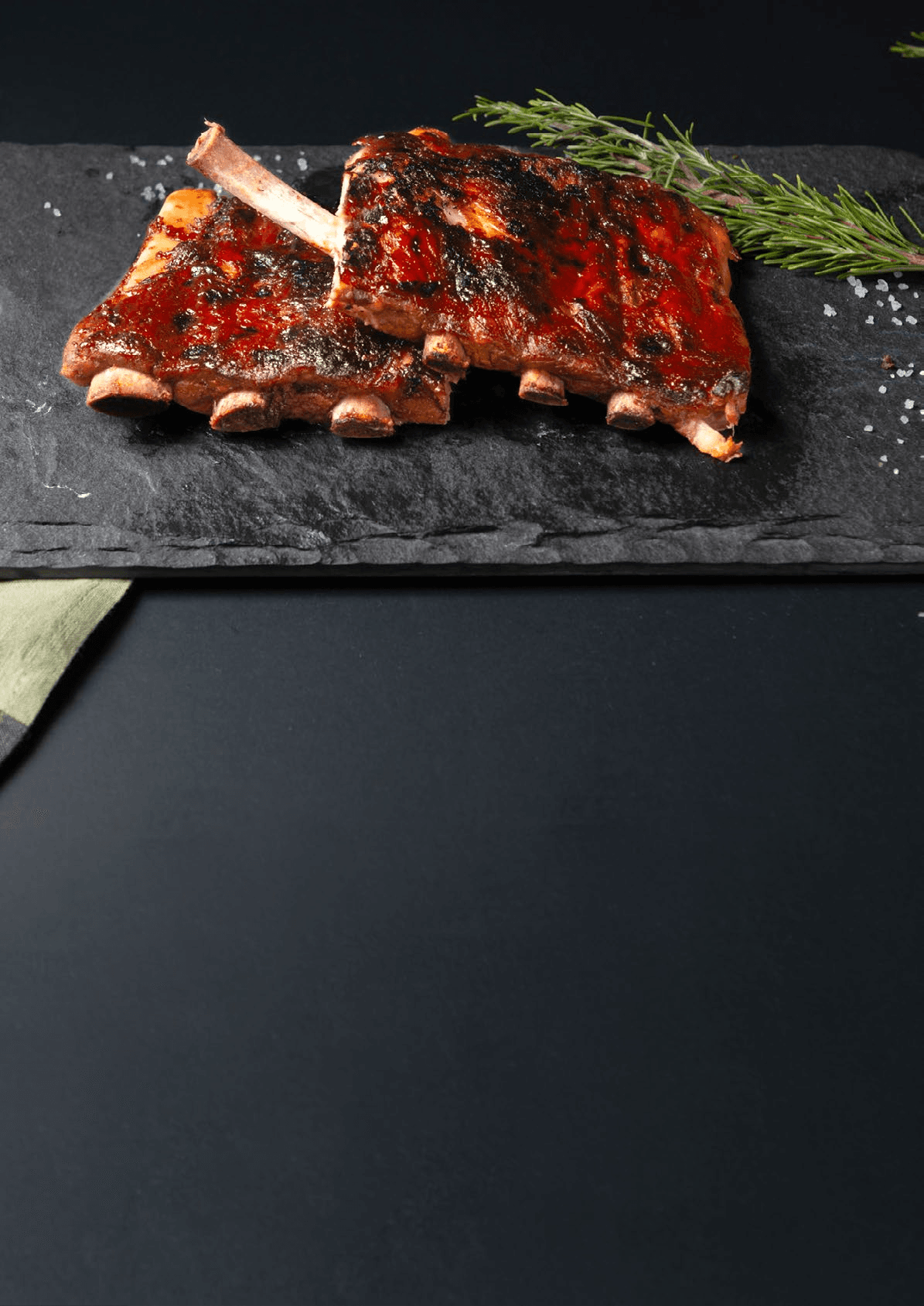 Ribs di maiale in salsa barbecue
