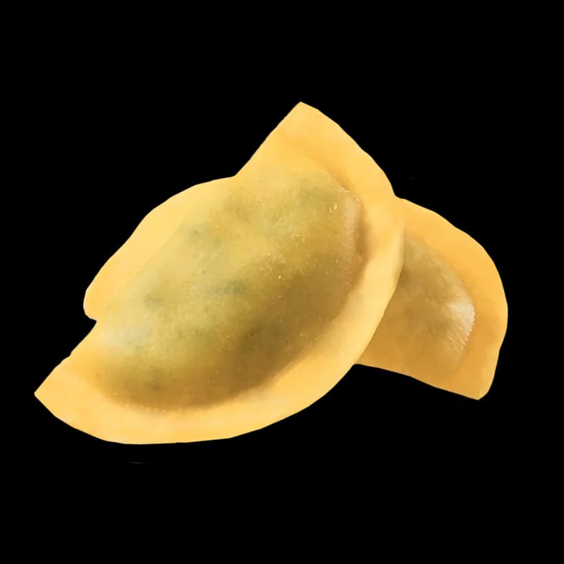 Mezzelune ricotta e spinaci