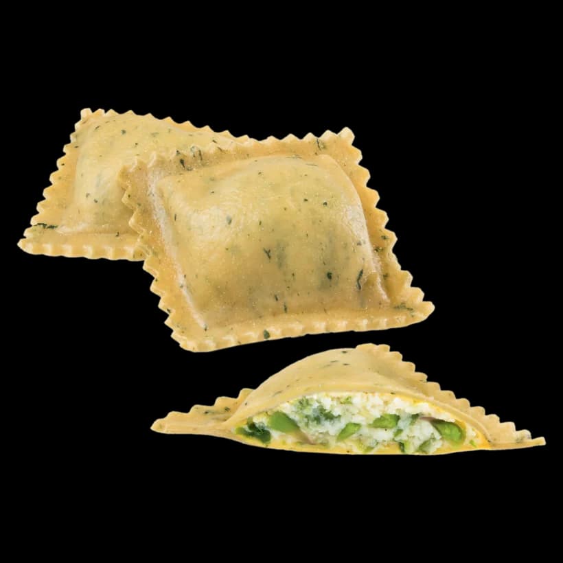 Tortelli agli asparagi