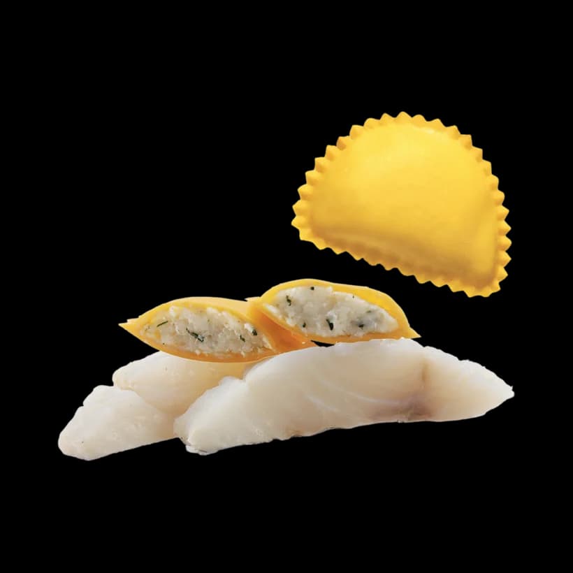 Raviolotti con baccala