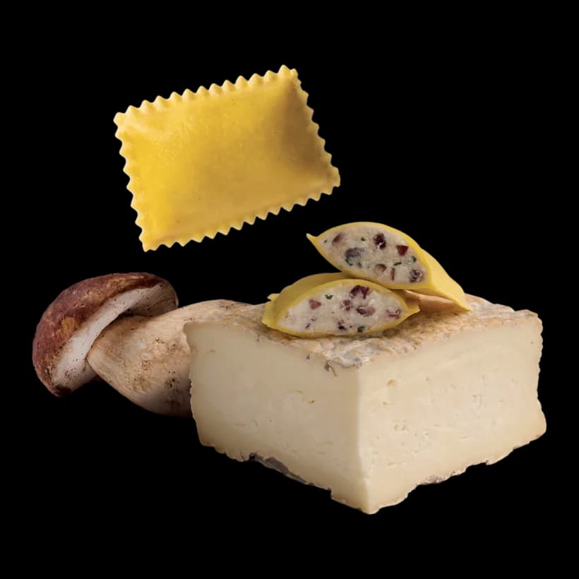 Bauletti con funghi porcini e "Taleggio DOP"
