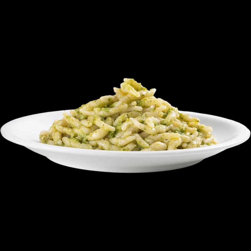 Strigoli al pesto genovese