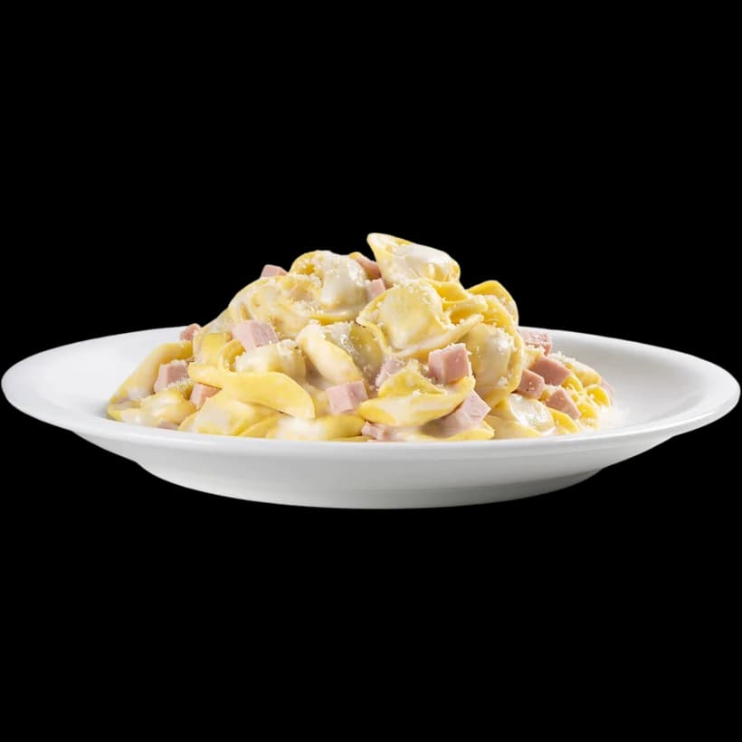 Tortellini bolognesi con panna e prosciutto