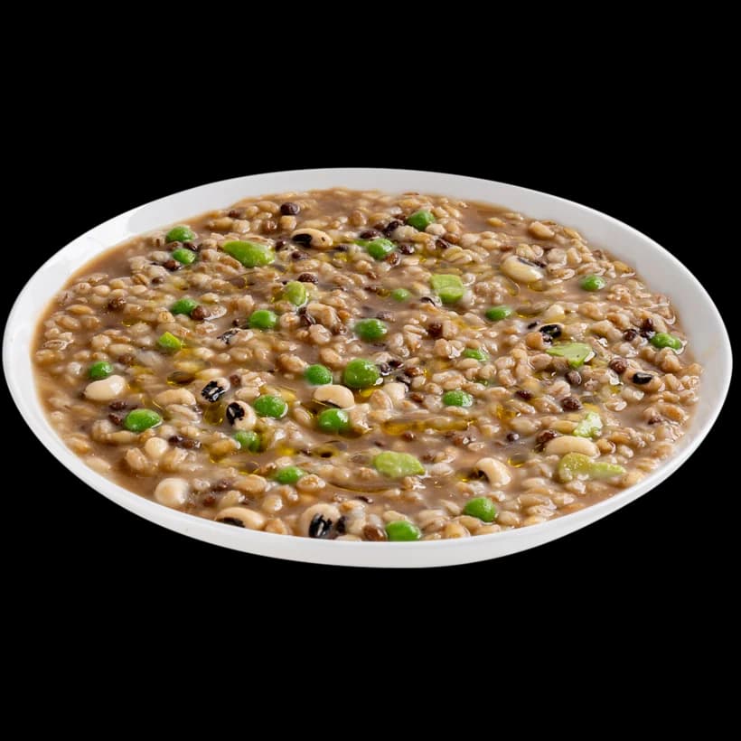 Zuppa rustica di legumi e cereali