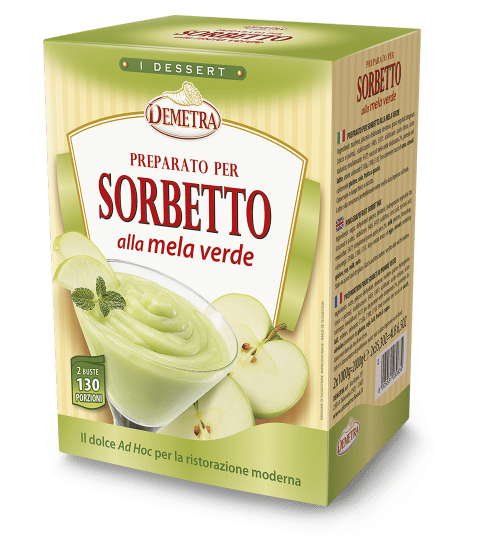 Preparato per Sorbetto alla Mela Verde 2