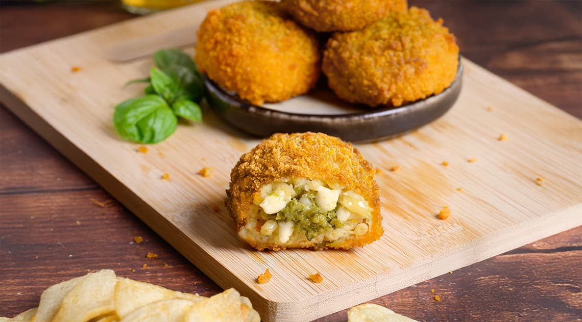 Fritt@tina con Pesto di Basilico e Stracciatella