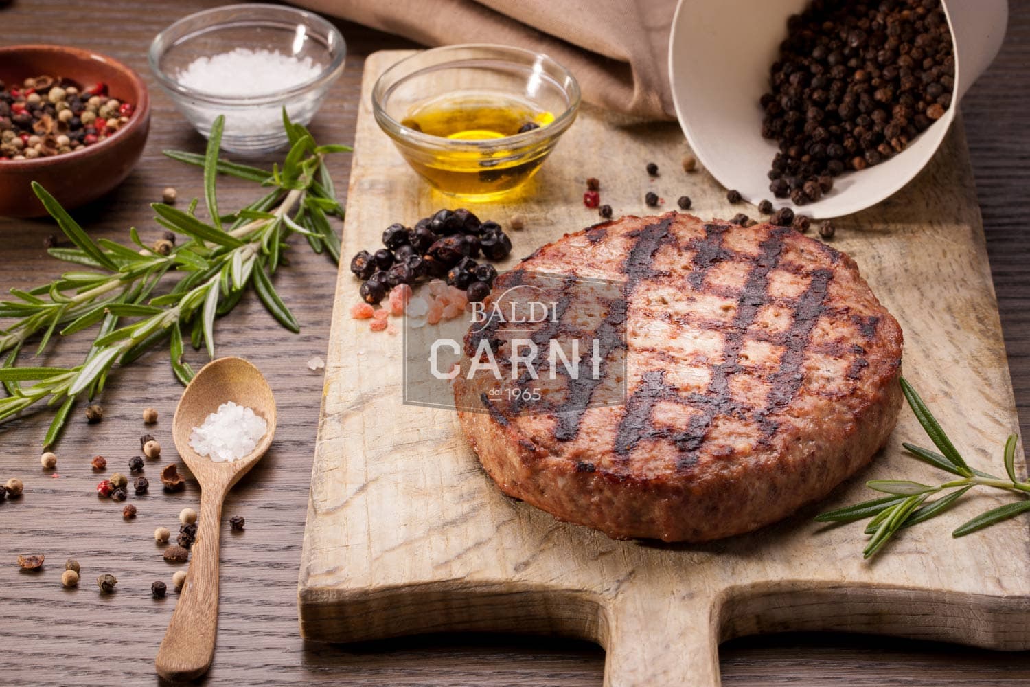 HAMBURGER DI CHIANINA "VITELLONE BIANCO DELL‘APPENNINO CENTRALE IGP" 300G GROS SURGELATO