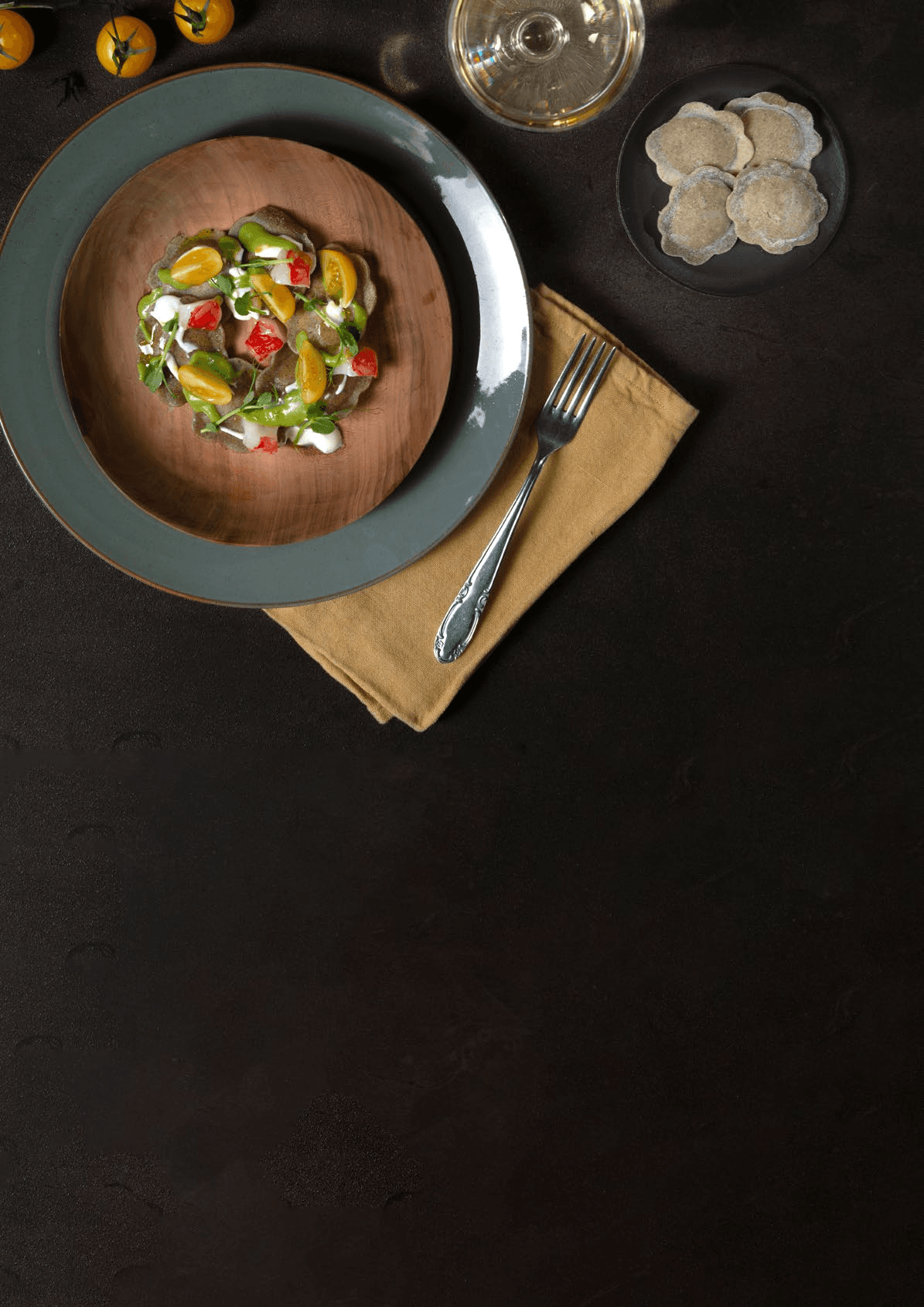Ravioli mazzancolle e aneto