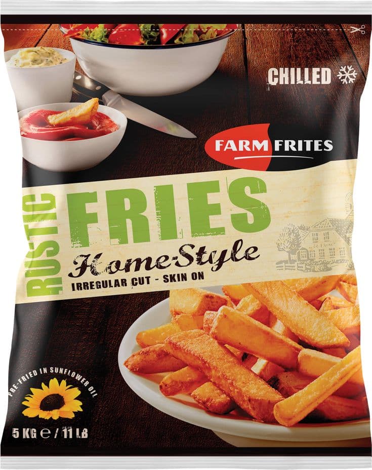 Rustic Fries fresche taglio rustico con buccia