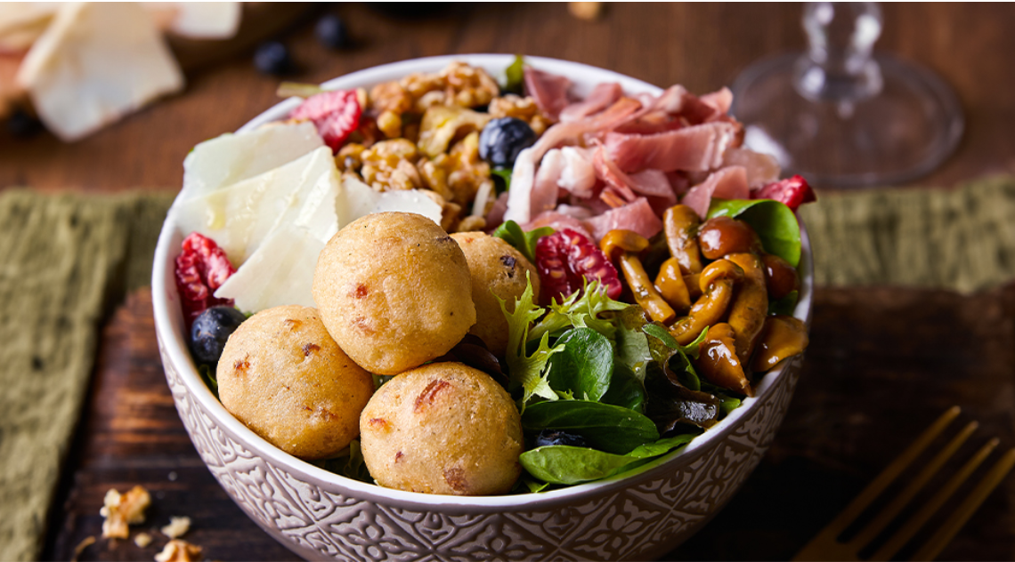 Frittelle con speck