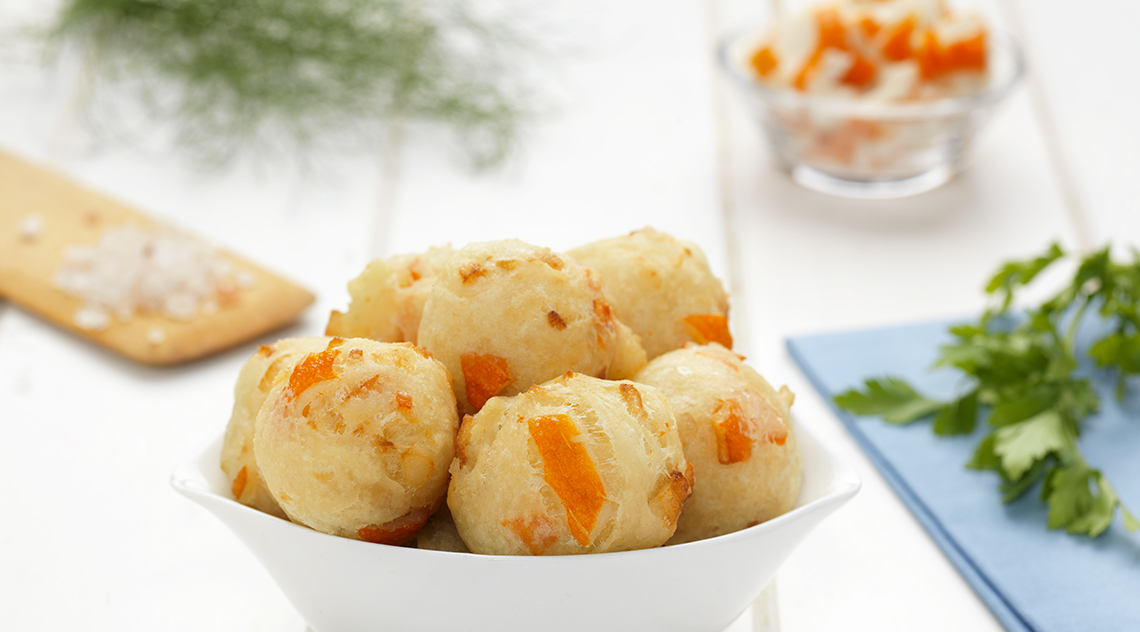 Frittelle al gusto di granchio